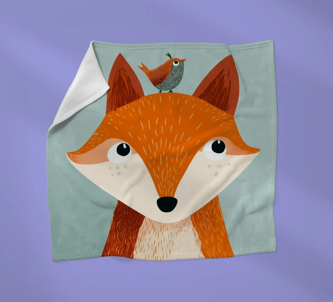 Fox and Songbird coperta in pile da Kiara