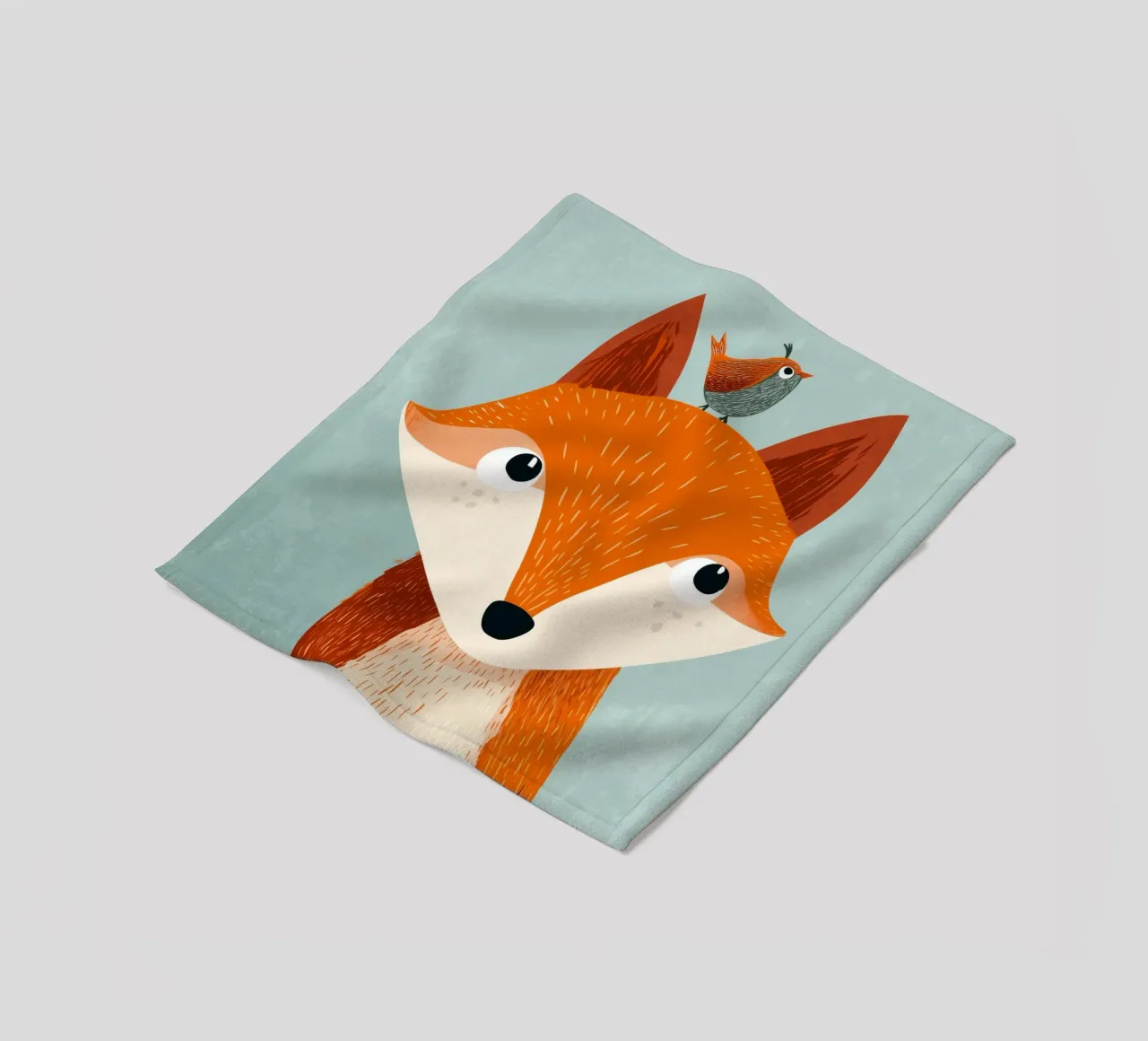 Fox and Songbird coperta in pile da Kiara