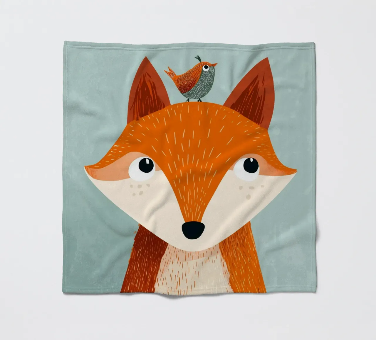 Fox and Songbird coperta in pile da Kiara