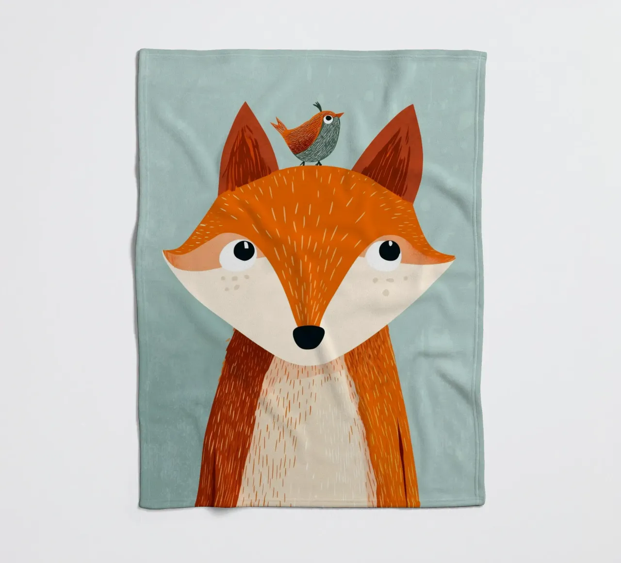 Fox and Songbird coperta in pile da Kiara