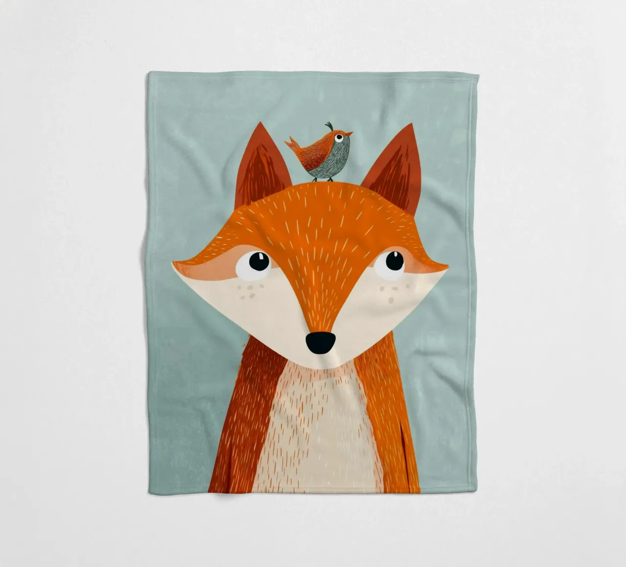 Fox and Songbird coperta in pile da Kiara