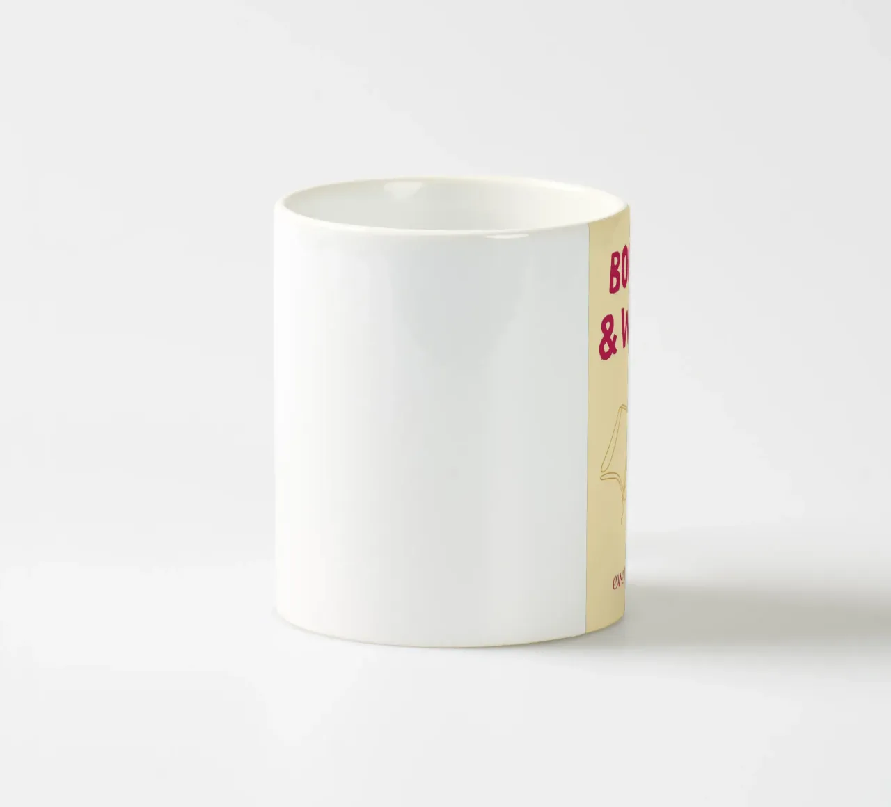 Libri e vino rendono tutto più bello tazza in ceramica da vintagepod