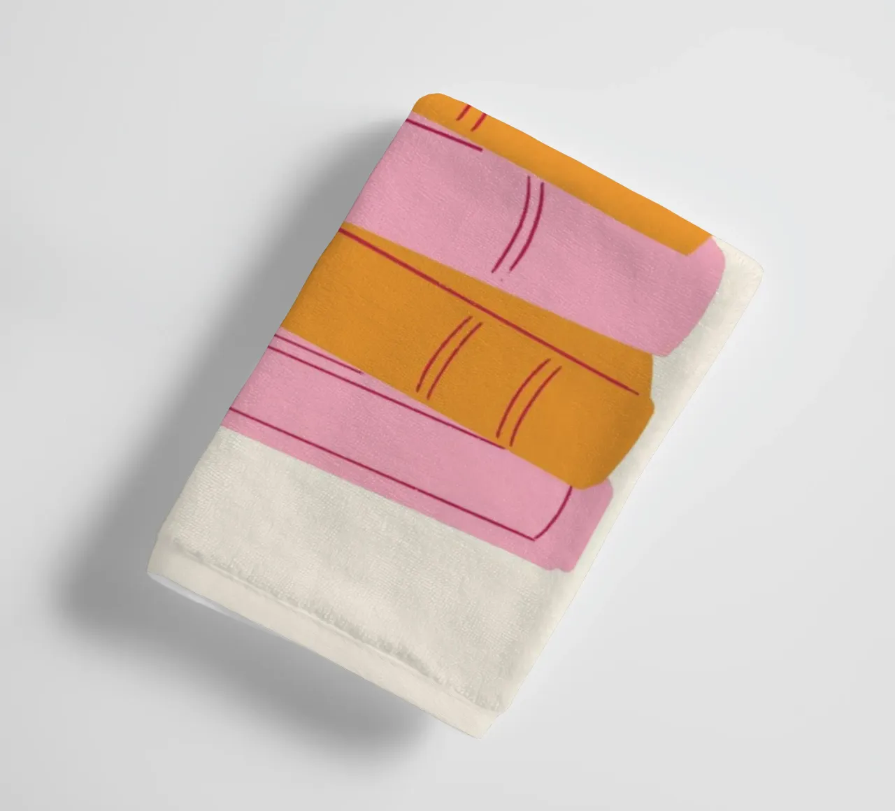 "Just One More Chapter" Minimalist Book Stack towel by vintagepod