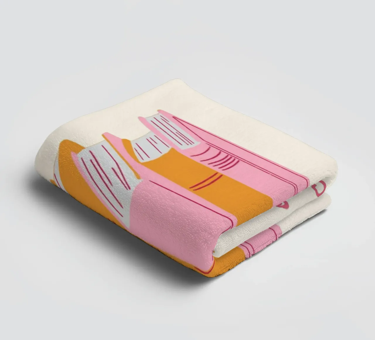 "Just One More Chapter" Minimalist Book Stack towel by vintagepod