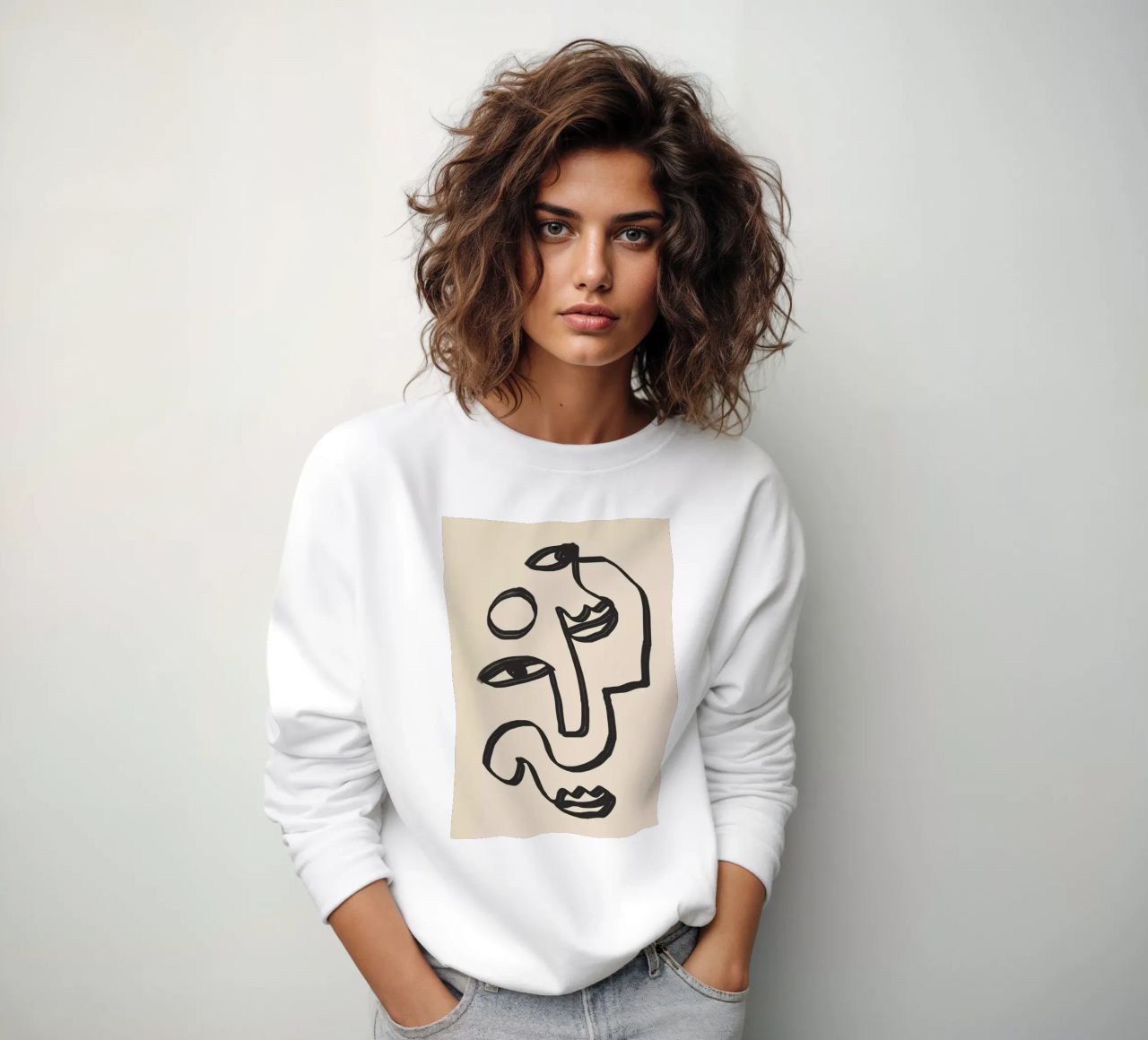 Arte astratta minimale 37 felpa da ThingDesign