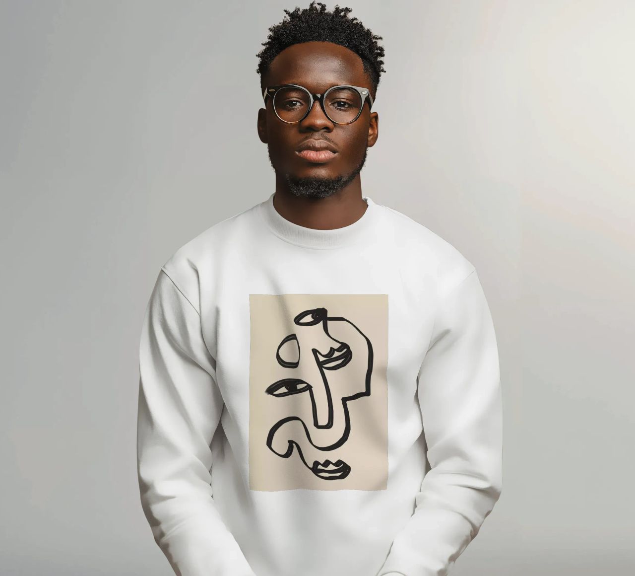 Arte astratta minimale 37 felpa da ThingDesign