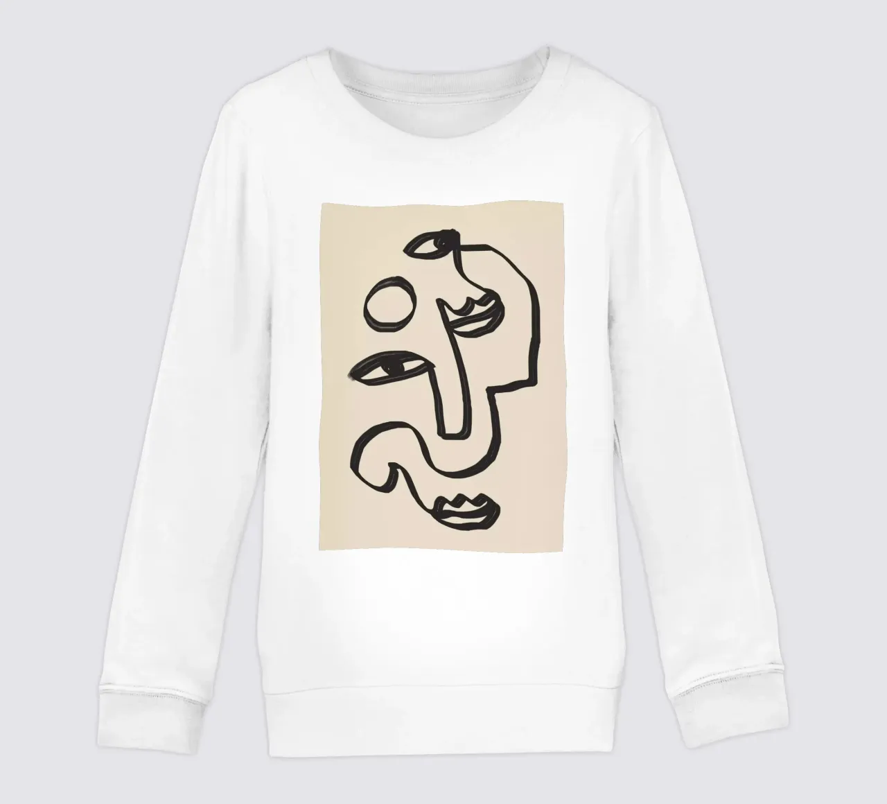 Minimale abstrakte Kunst 37 Kinder Sweatshirt von ThingDesign