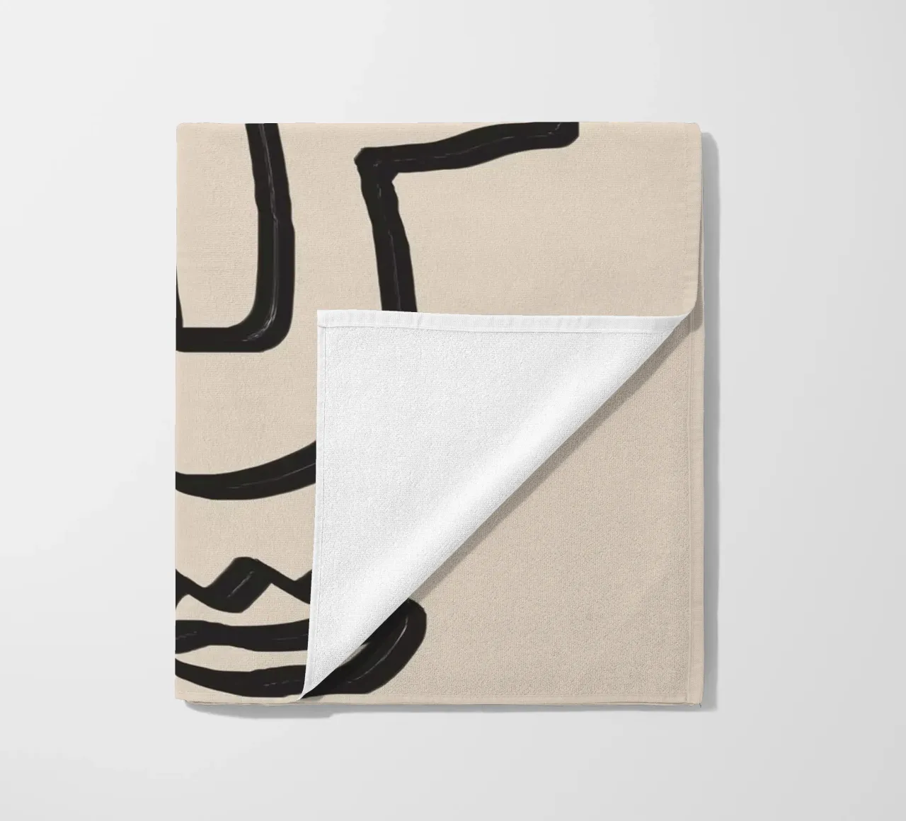 Arte astratta minimale 37 telo mare da ThingDesign