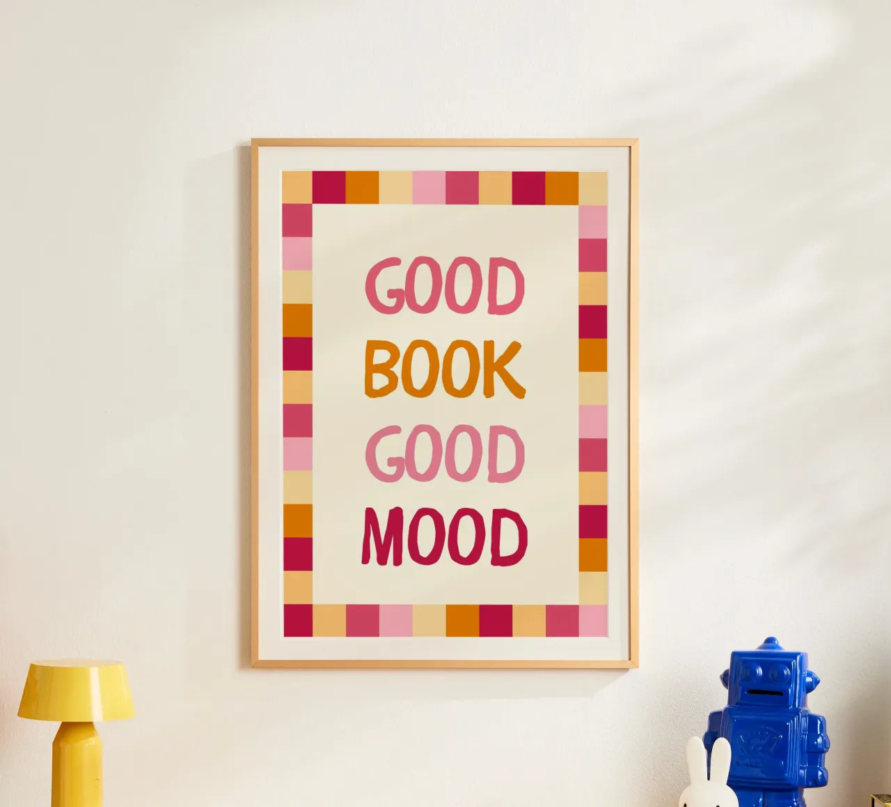 "Poster estetico colorato "Buon libro buon umore poster da vintagepod