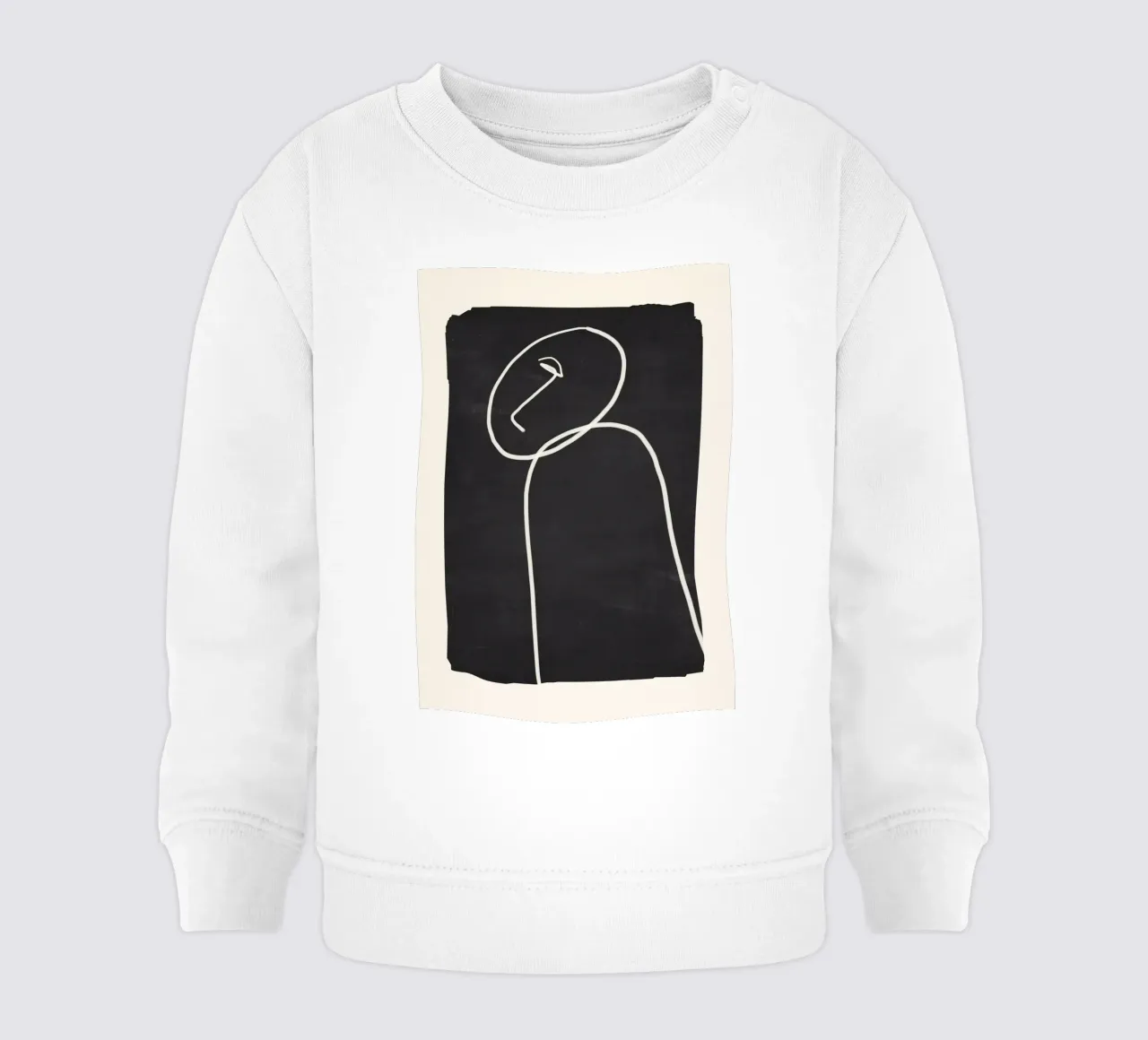 Minimal Abstract Art 38 baby sweatshirt by ThingDesign