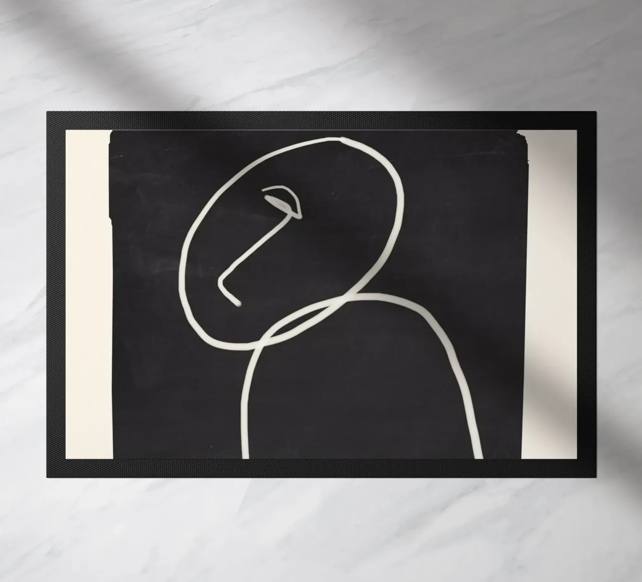 Minimal Abstract Art 38 doormat by ThingDesign