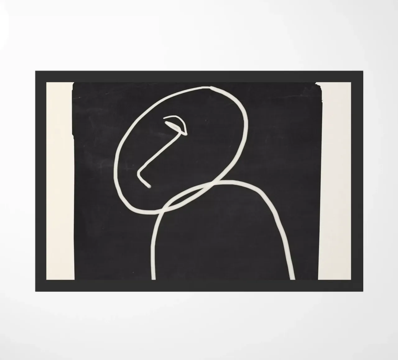 Minimal Abstract Art 38 doormat by ThingDesign