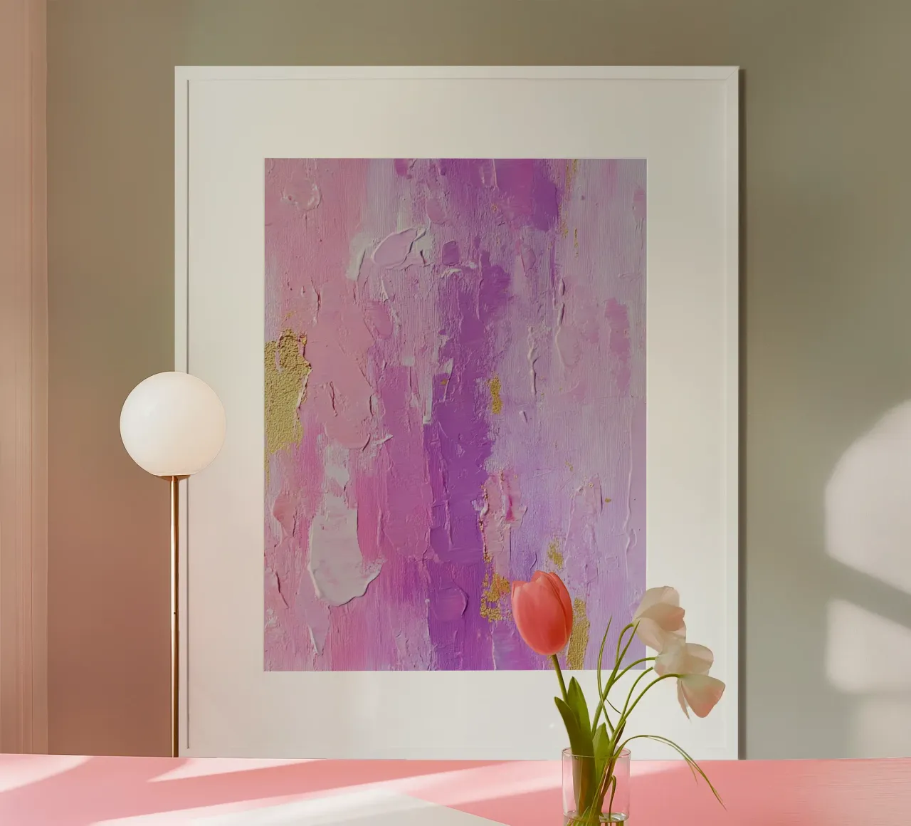 Schizzi di vernice Pennellate di pittura Lilla 10 poster da Yaso Design Paint