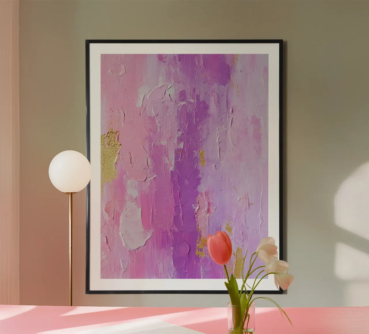 Schizzi di vernice Pennellate di pittura Lilla 10 poster da Yaso Design Paint