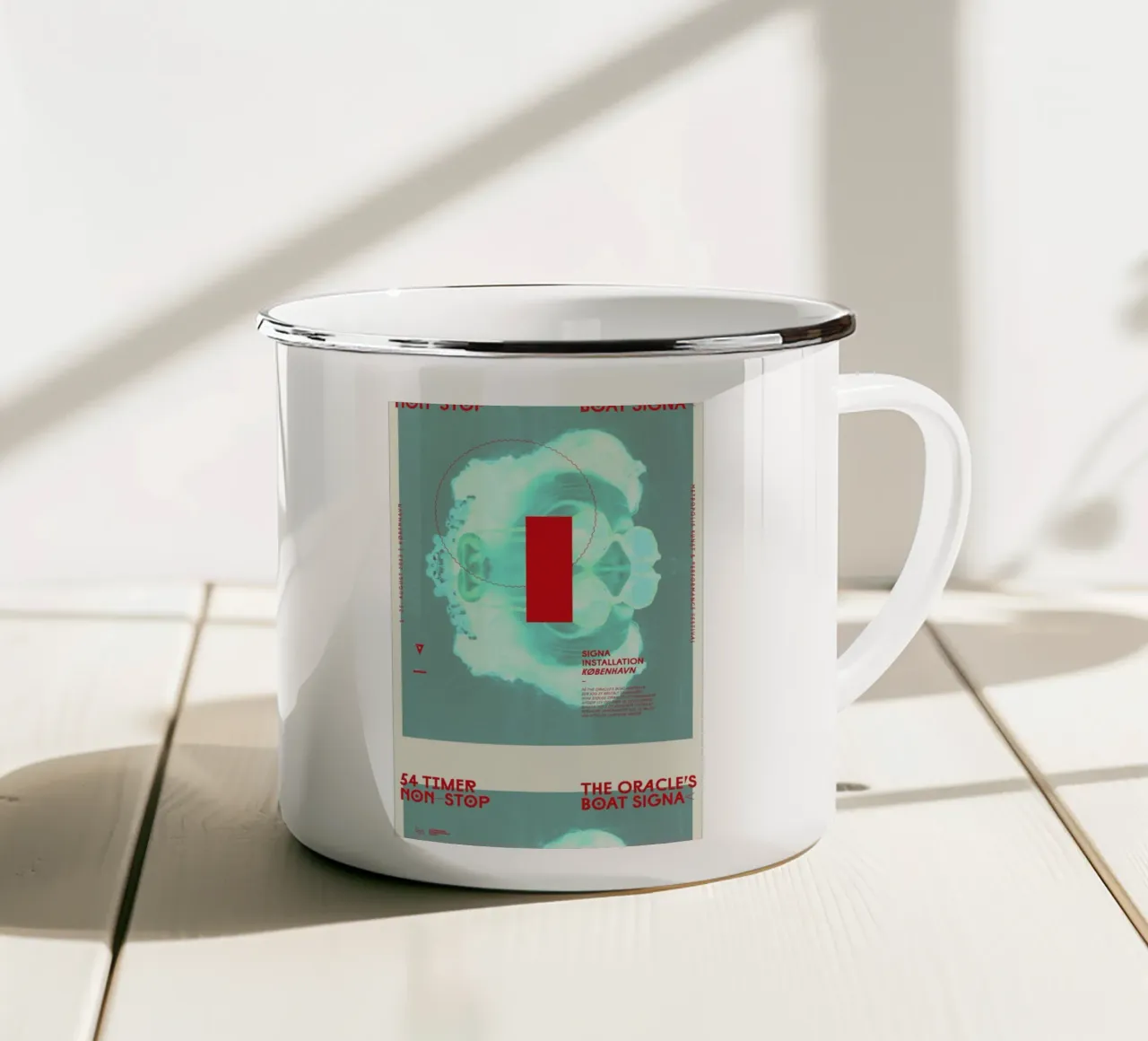 Metropolis3 tazza in smalto da Andreas Jarner