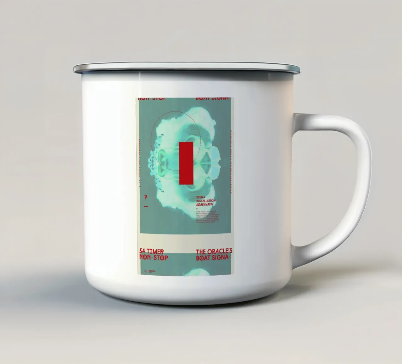 Metropolis3 tazza in smalto da Andreas Jarner