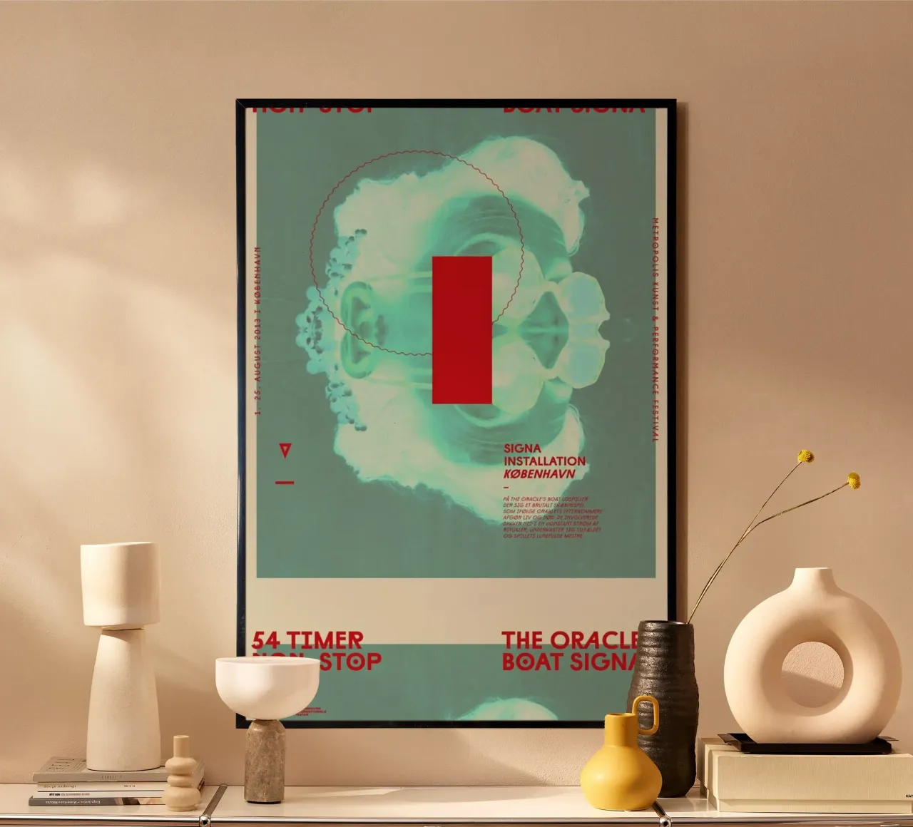 Metropolis3 poster con telaio in alluminio da Andreas Jarner