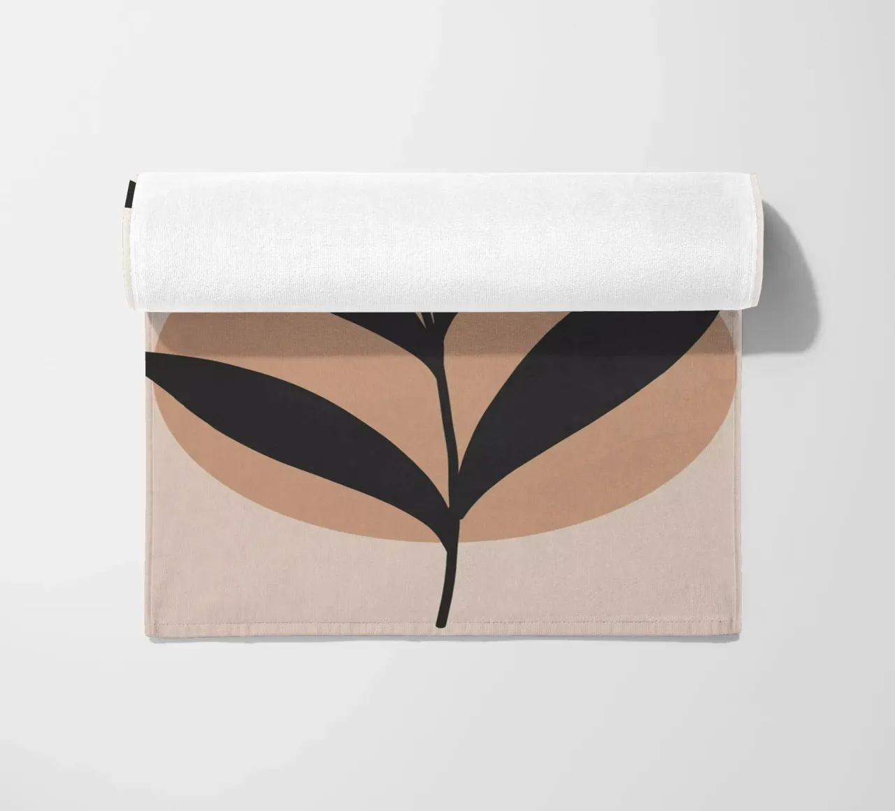 Abstract Minimal -Plant 7 beach towel by ThingDesign