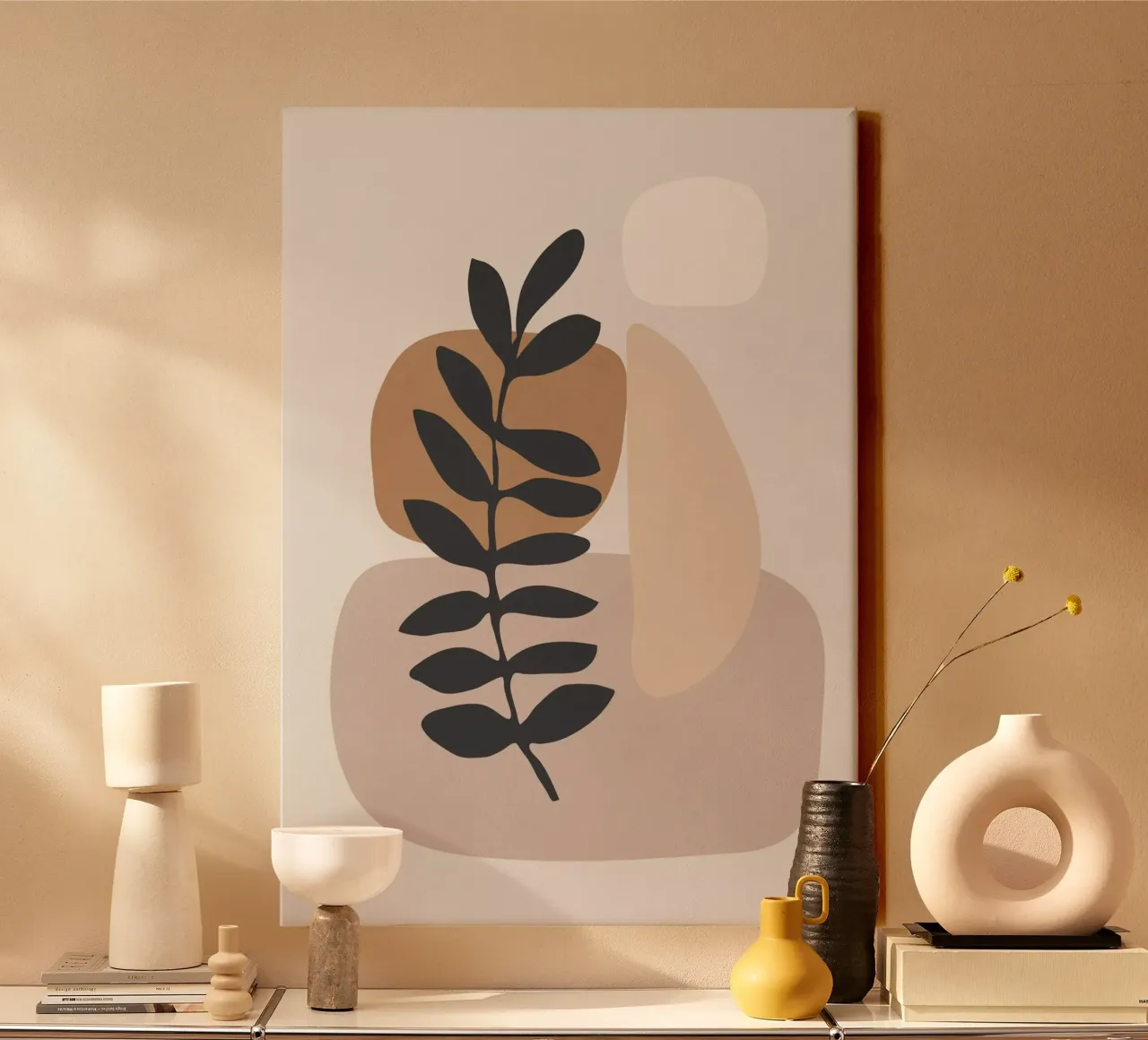 Arte astratta / Pianta minimale 6 tela con Cornice a cassetta da ThingDesign