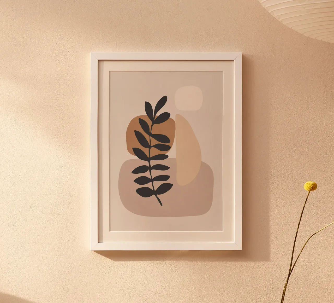 Arte astratta / Pianta minimale 6 poster con telaio in alluminio da ThingDesign