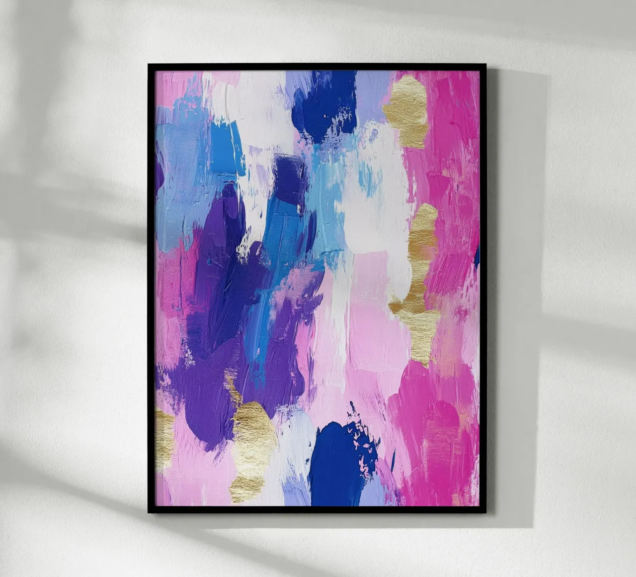 Paint Splatter Malerei Pinselstriche Lilac 14 Poster von Yaso Design Paint