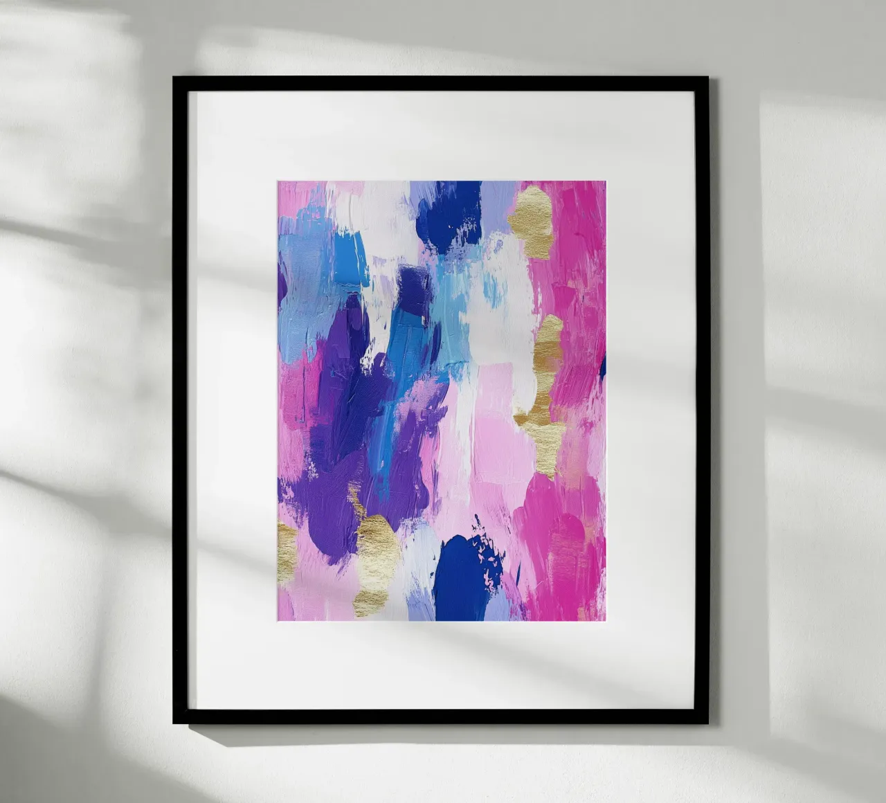 Paint Splatter Malerei Pinselstriche Lilac 14 Poster von Yaso Design Paint