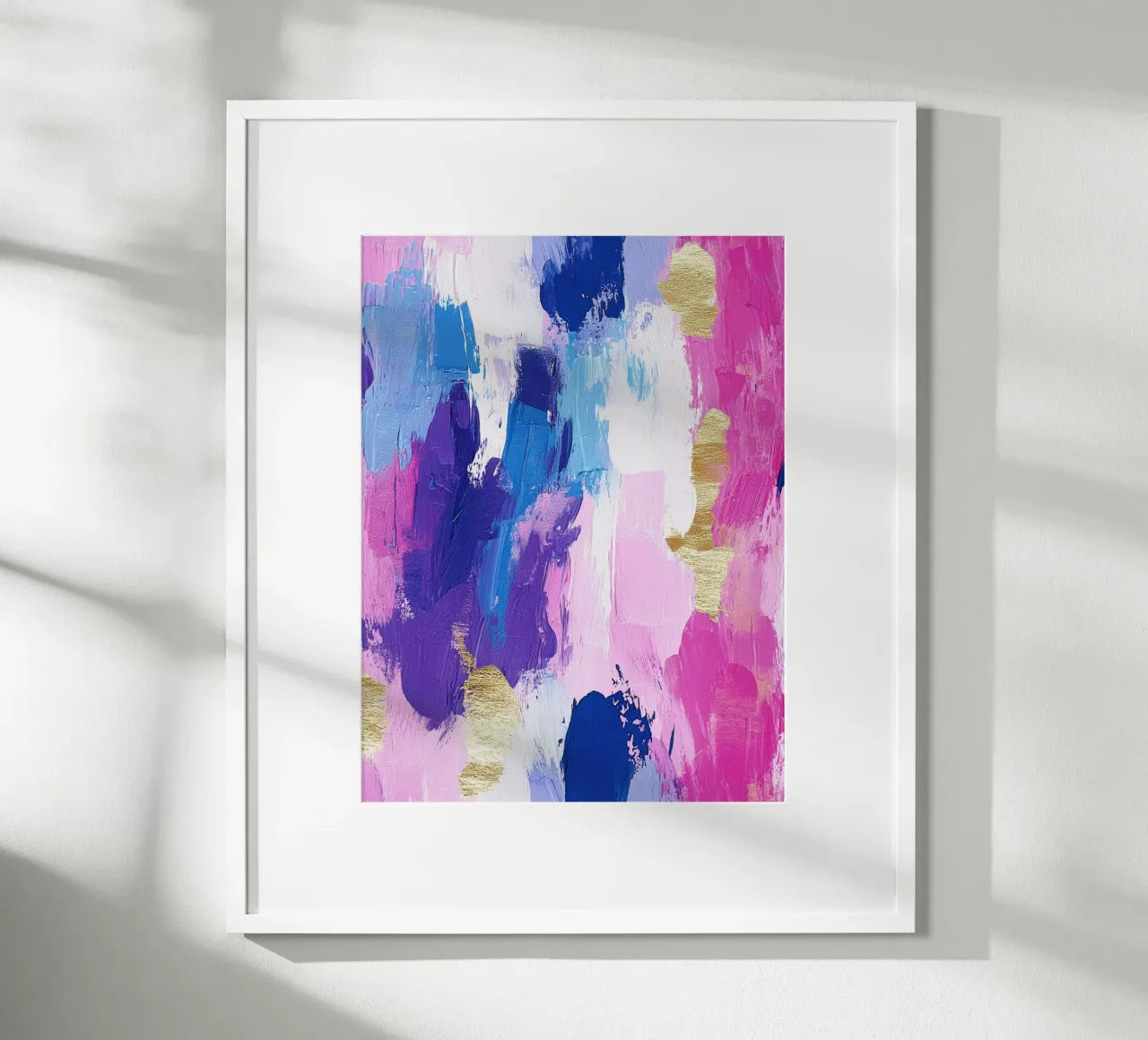 Paint Splatter Malerei Pinselstriche Lilac 14 Poster von Yaso Design Paint