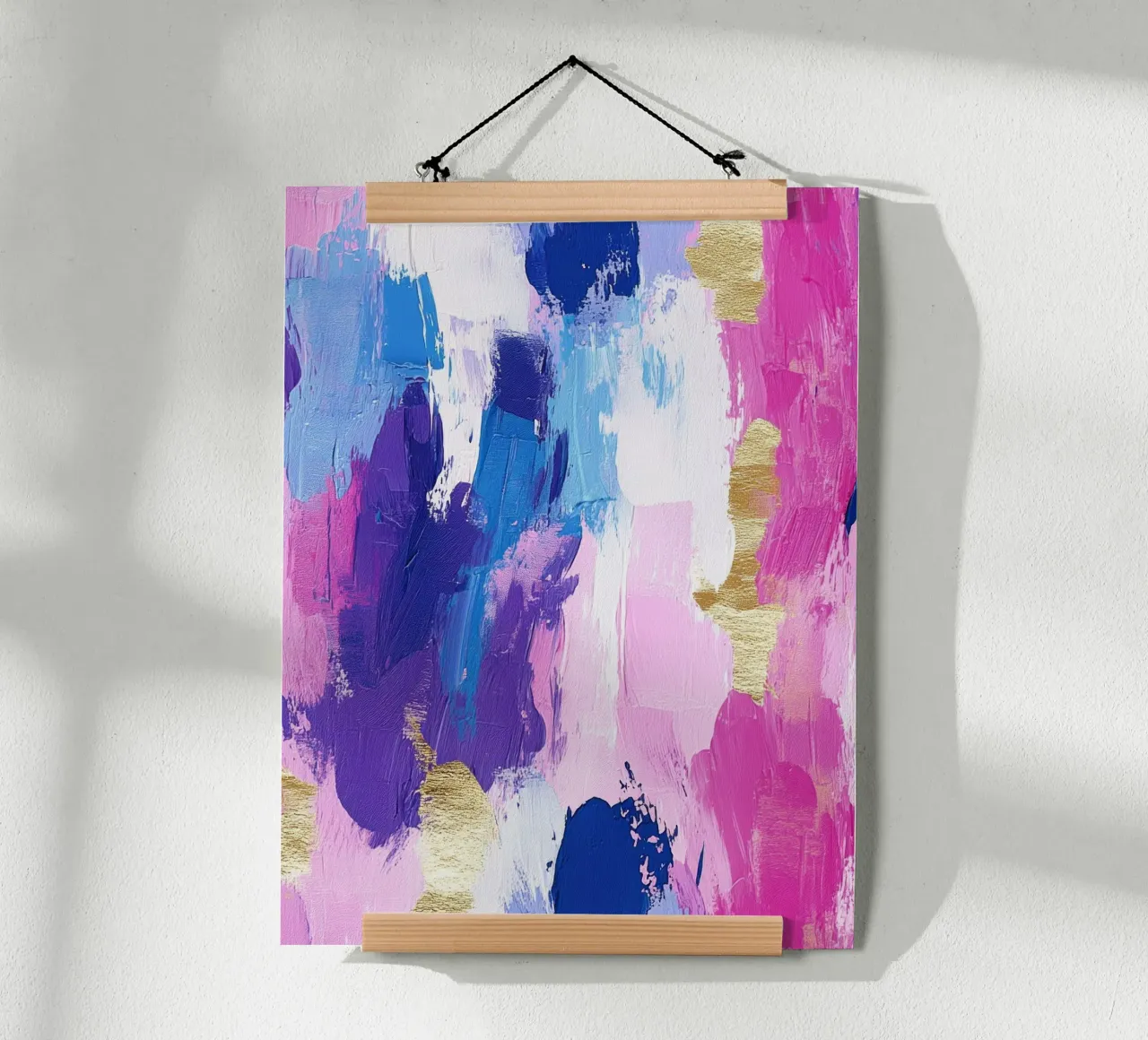 Paint Splatter Malerei Pinselstriche Lilac 14 Poster von Yaso Design Paint
