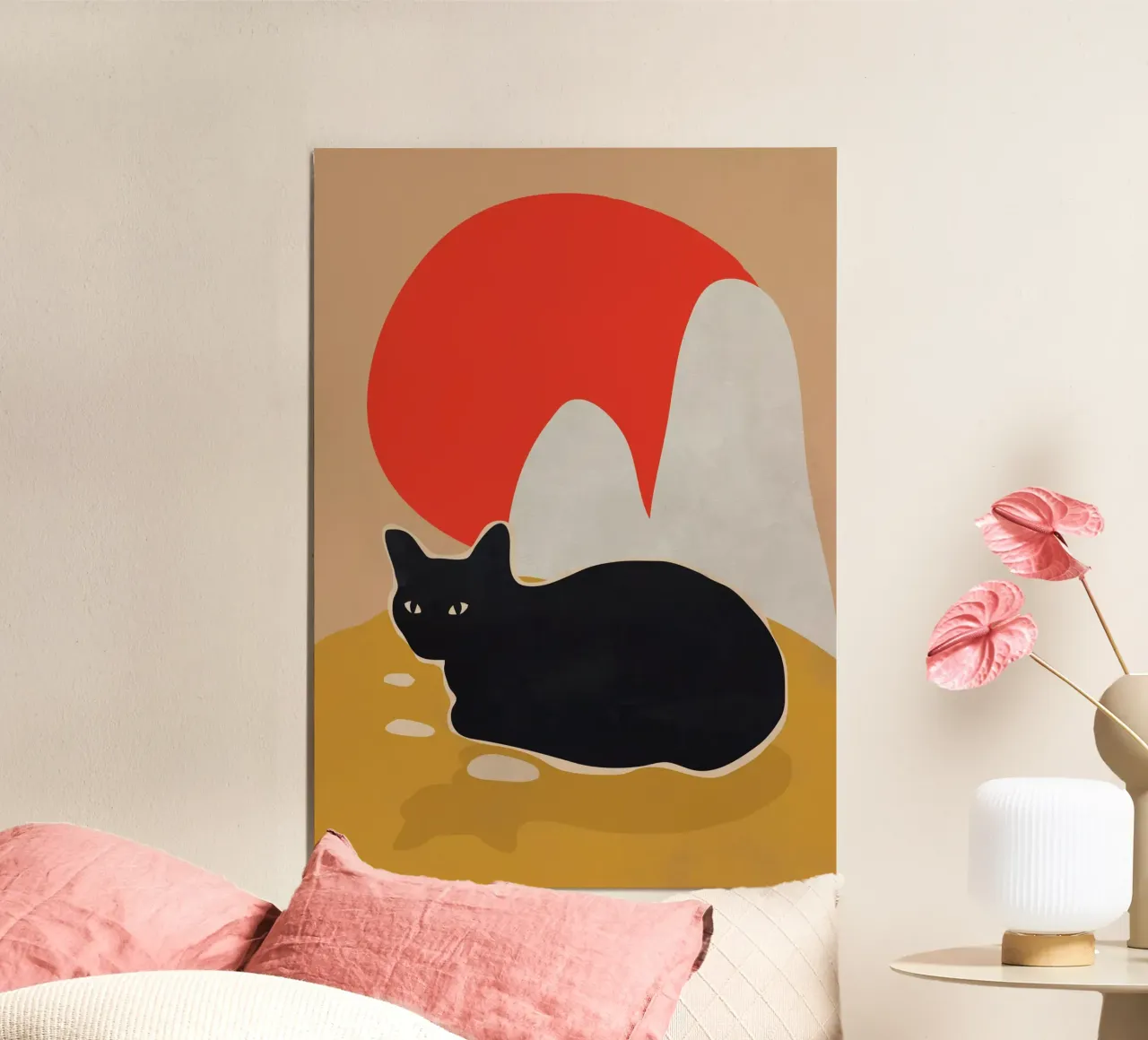 Gatto poster con telaio in plastica da ThingDesign