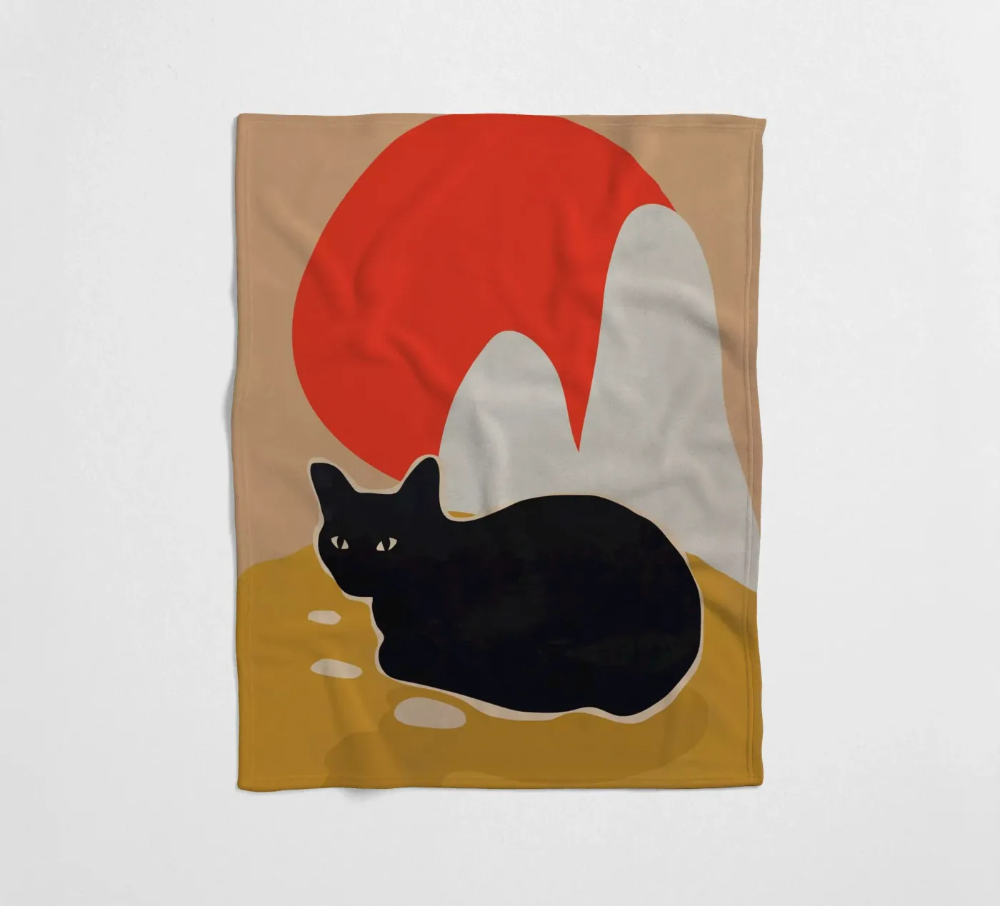 Kat fleecedeken van ThingDesign