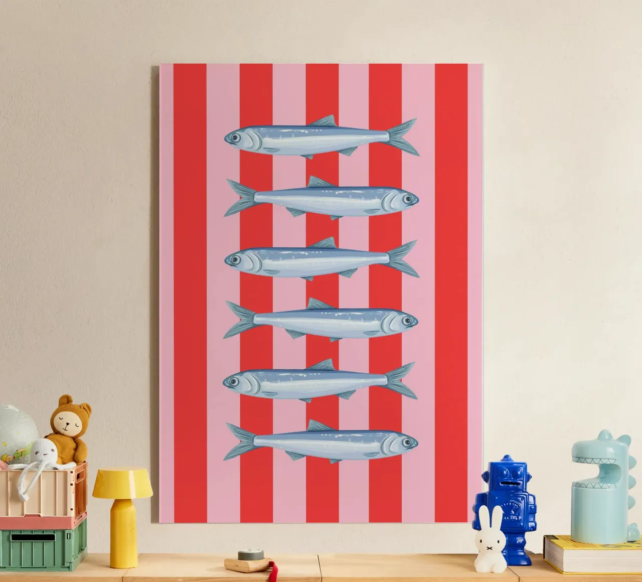 Funky Sardellen plexiglass da Plantiful Print