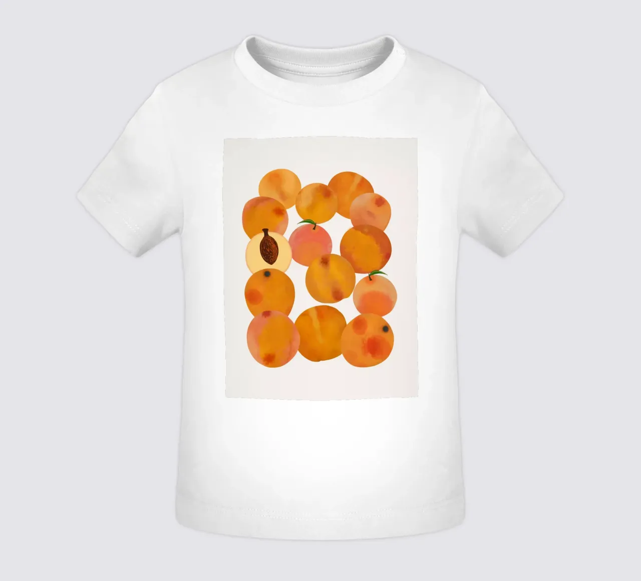 Pfirsiche Baby T-Shirt von Asha Designs
