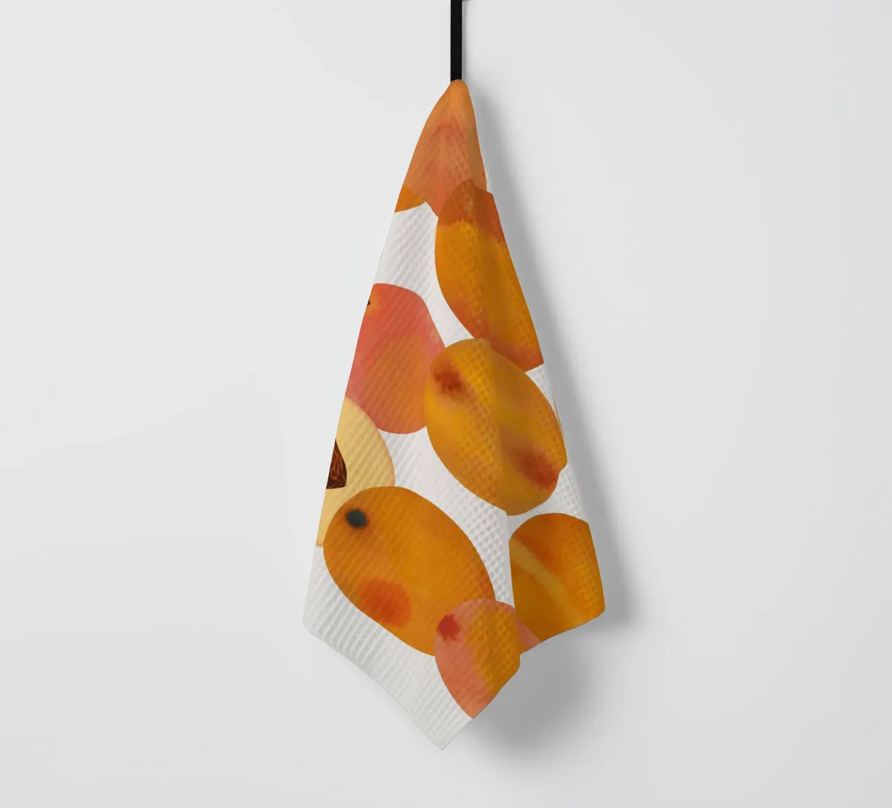 Peaches tea towel by Asha Designs