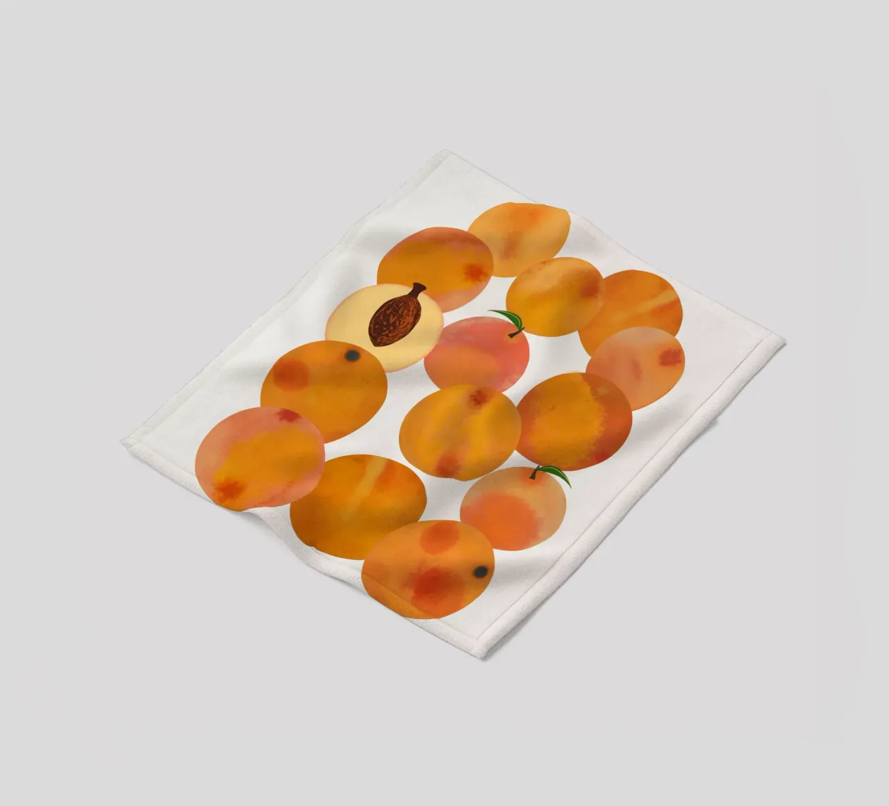 Peaches fleece blanket by Asha Designs