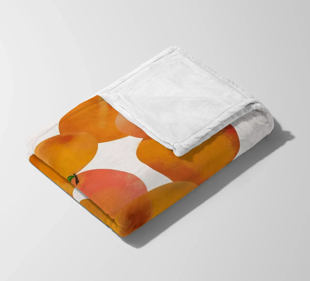Peaches fleece blanket by Asha Designs