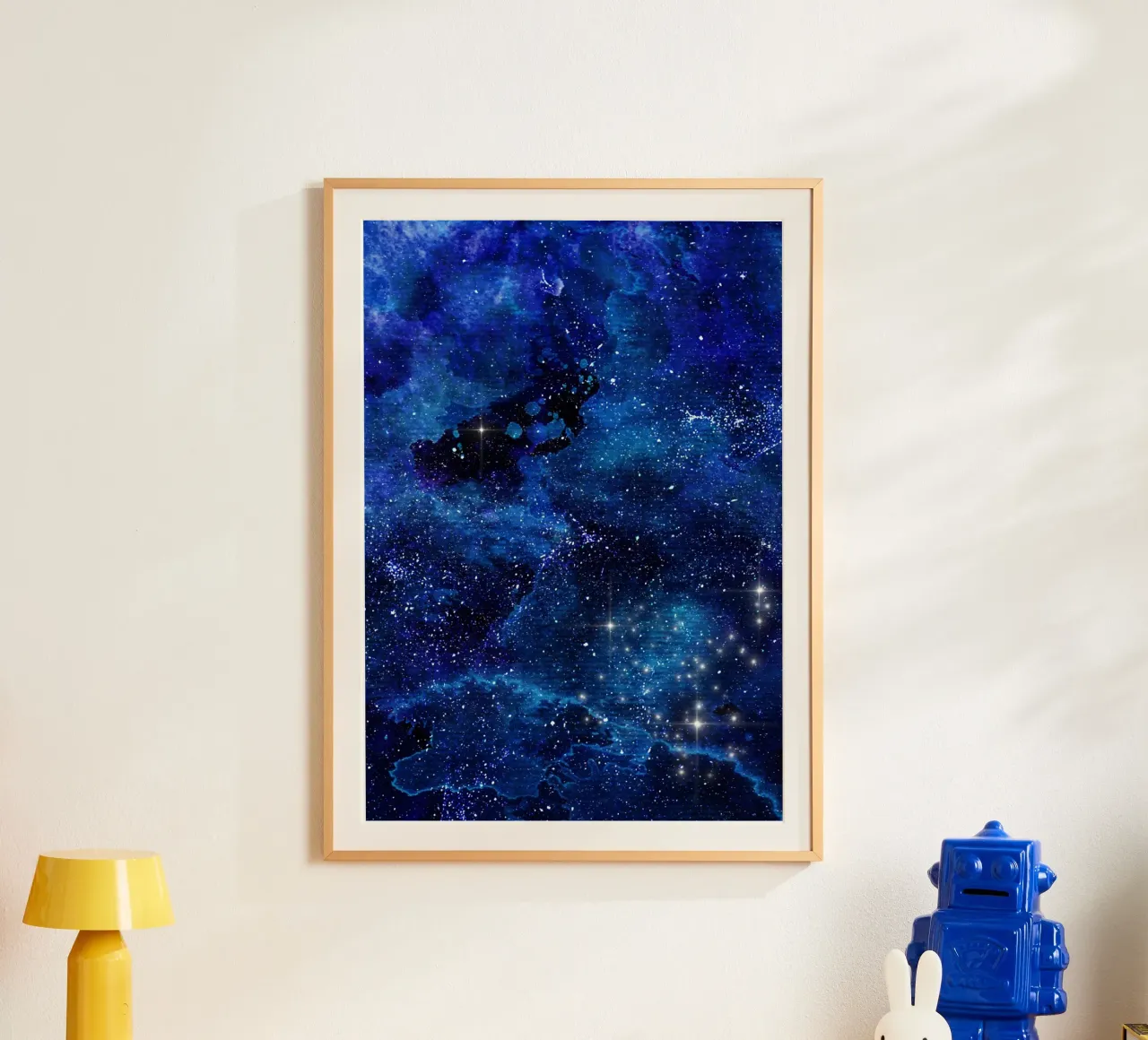 Cielo scuro 2 poster con telaio in plastica da Yaso Design & Art