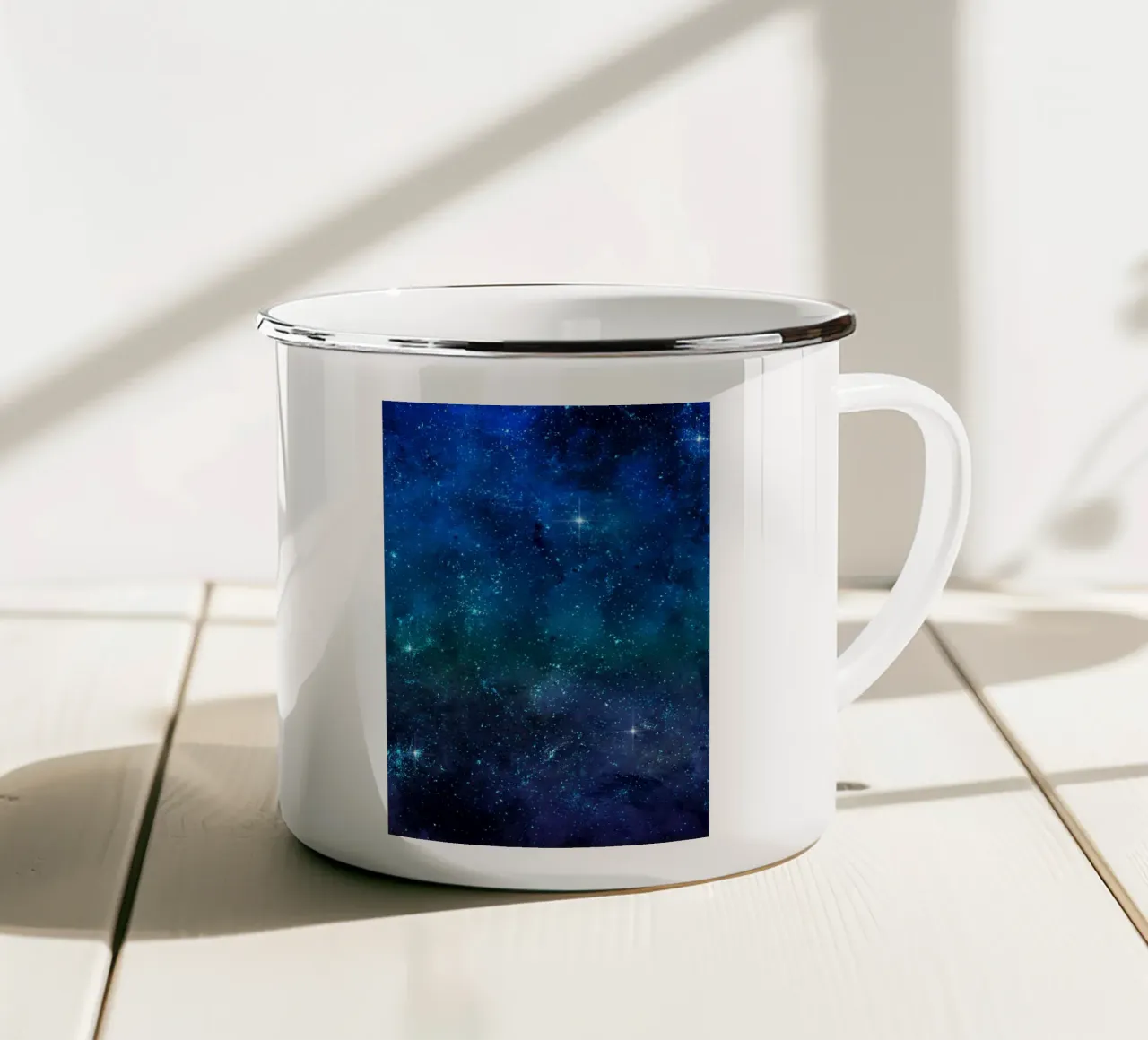Cielo scuro 3 tazza in smalto da Yaso Design & Art