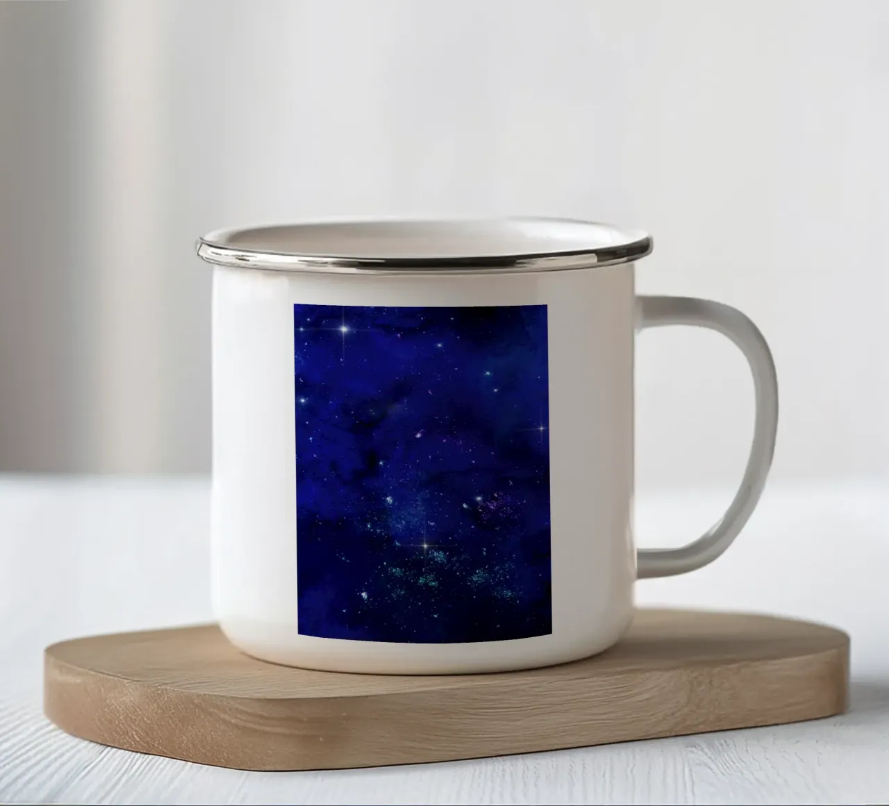 Cielo scuro 4 tazza in smalto da Yaso Design & Art