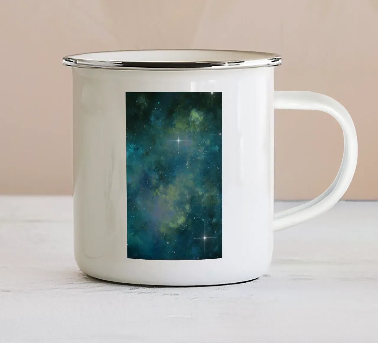 Cielo scuro 7 tazza in smalto da Yaso Design & Art