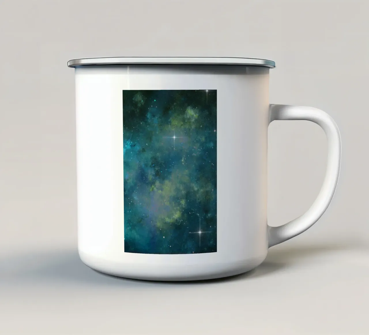 Cielo scuro 7 tazza in smalto da Yaso Design & Art