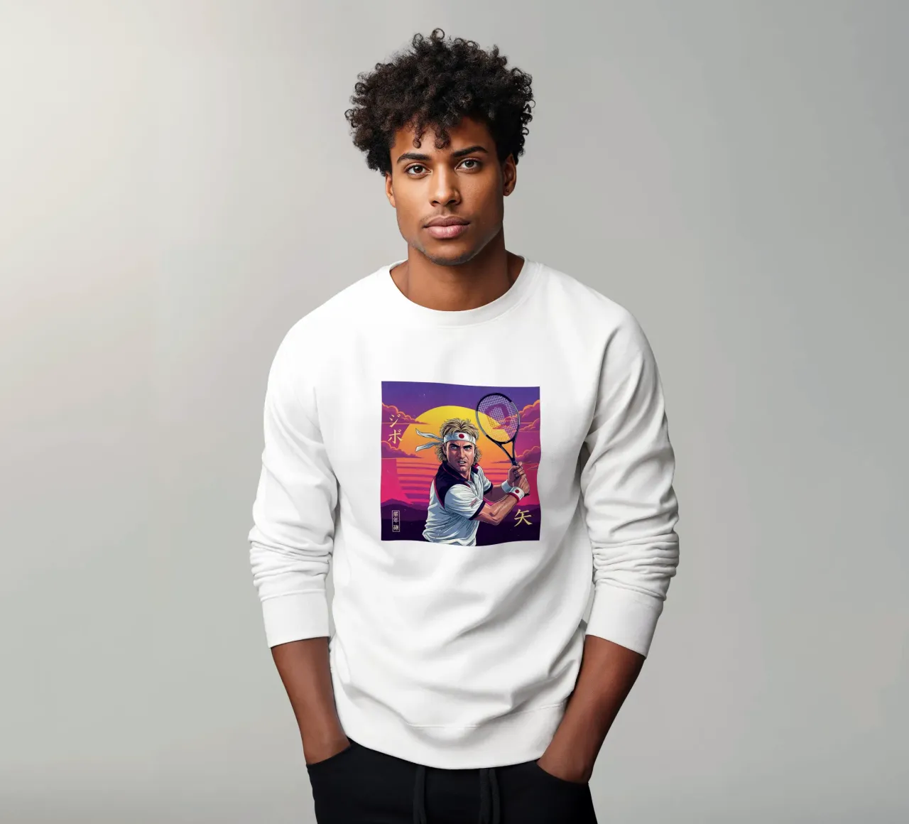 Andre Agassi - Retroarte giapponese #2 felpa da Lembayung art