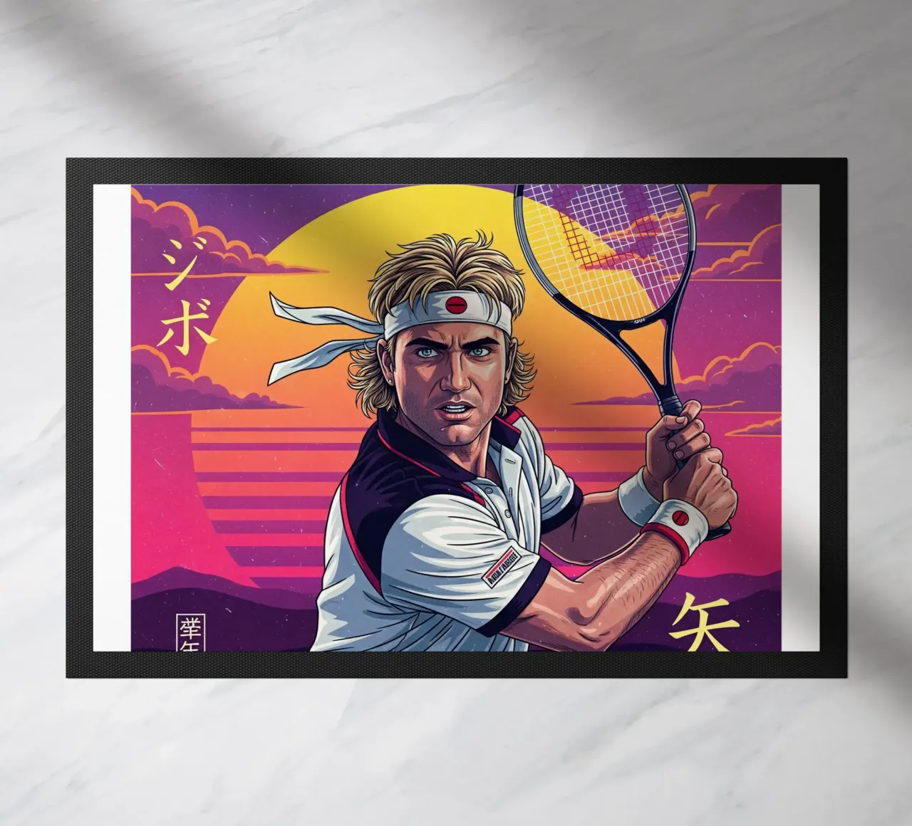 Andre Agassi - Retroarte giapponese #2 zerbino da Lembayung art