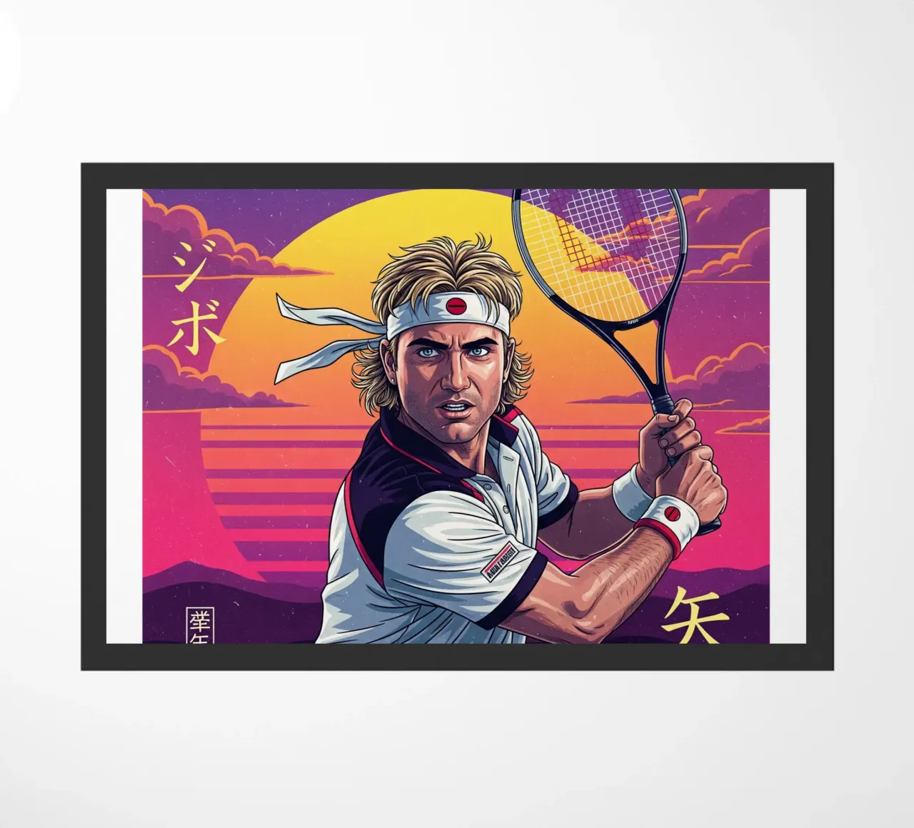 Andre Agassi - Retroarte giapponese #2 zerbino da Lembayung art