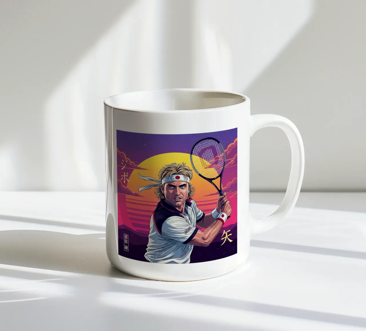 Andre Agassi - Retroarte giapponese #2 tazza in ceramica da Lembayung art