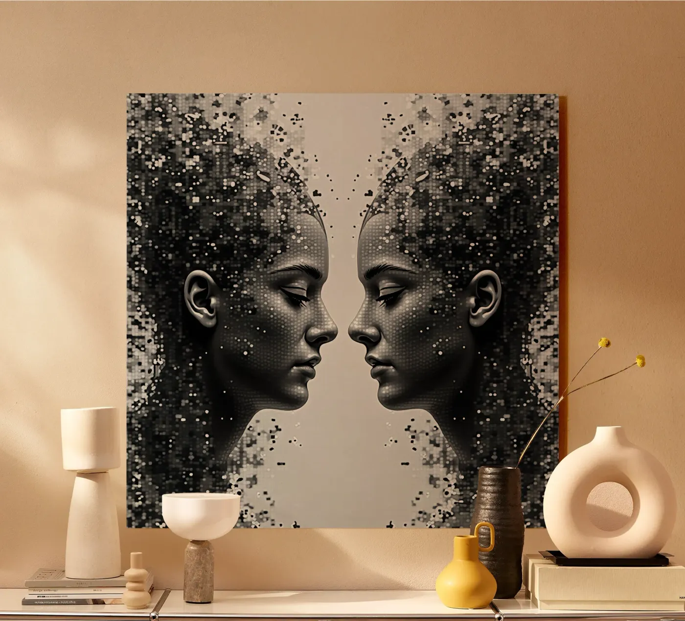 Mirror_image_grey_8 plexiglas de AI-Portraits by LK