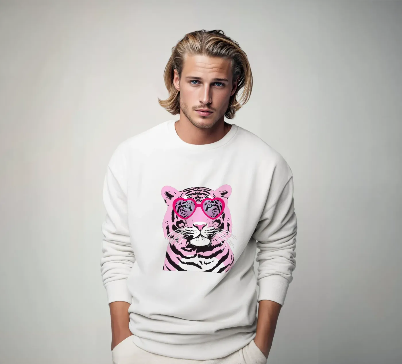 Funky Tiger sweatshirt by Asha Designs