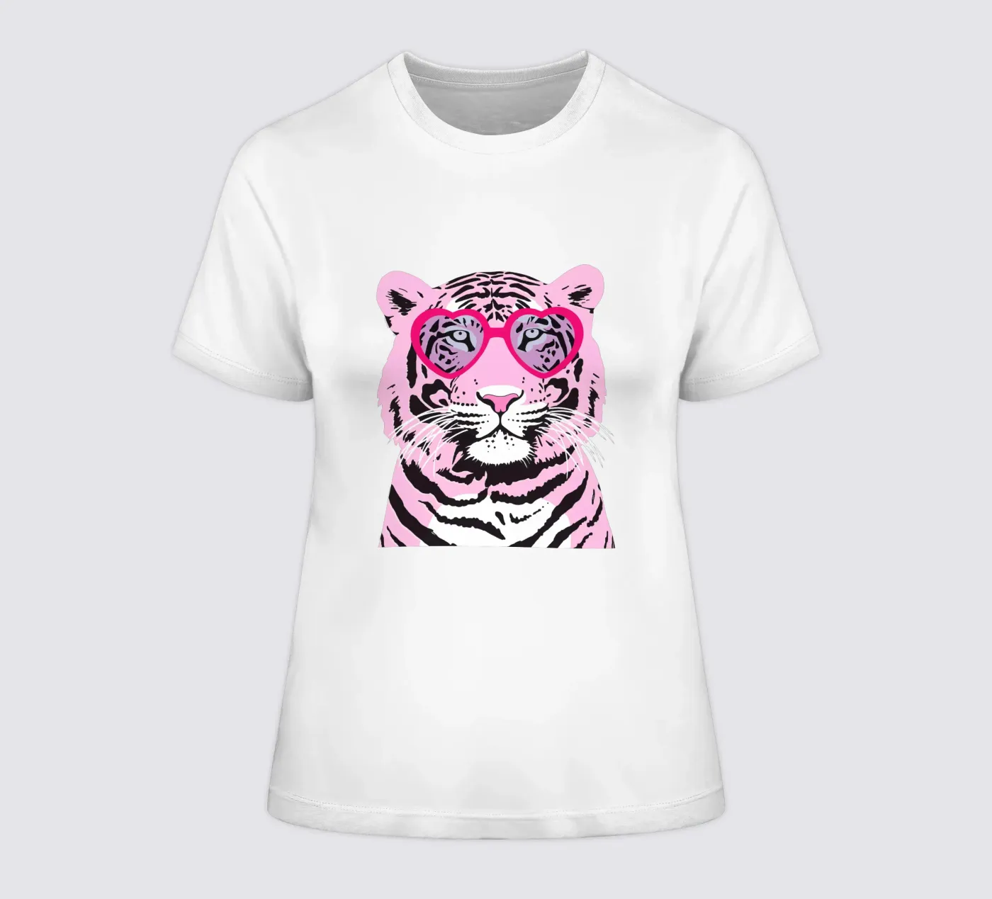 Funky Tiger t-shirt da donna da Asha Designs