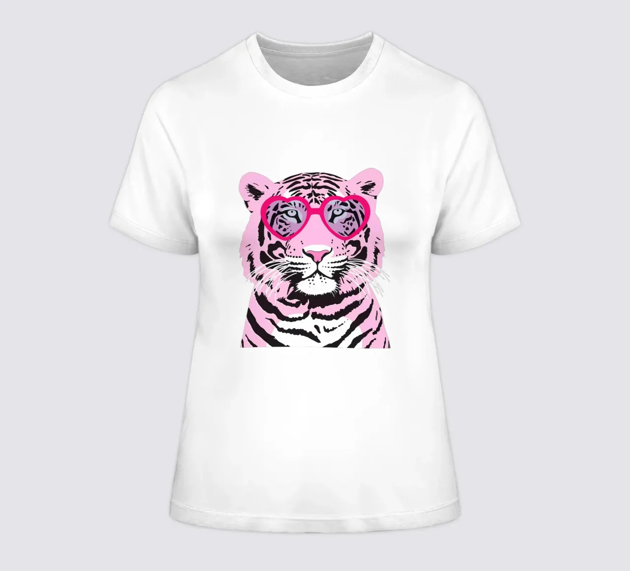 Funky Tiger t-shirt da donna da Asha Designs
