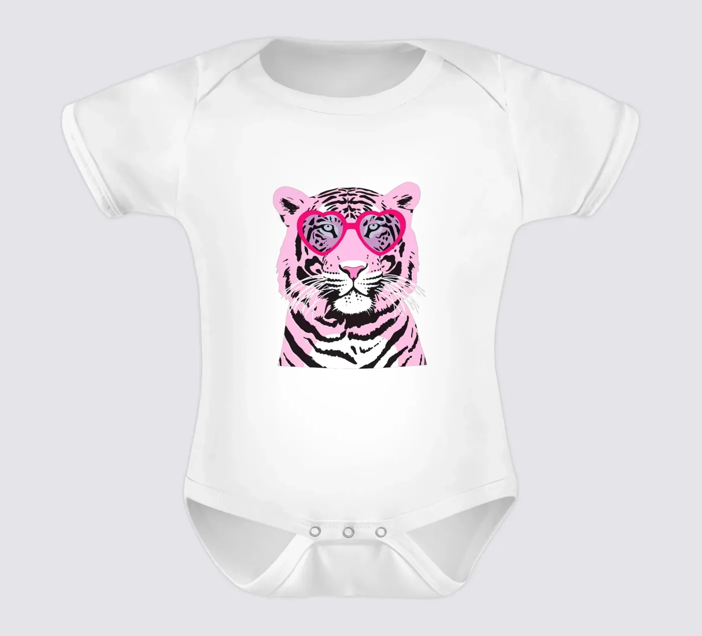 Funky Tiger body neonato maniche corte da Asha Designs