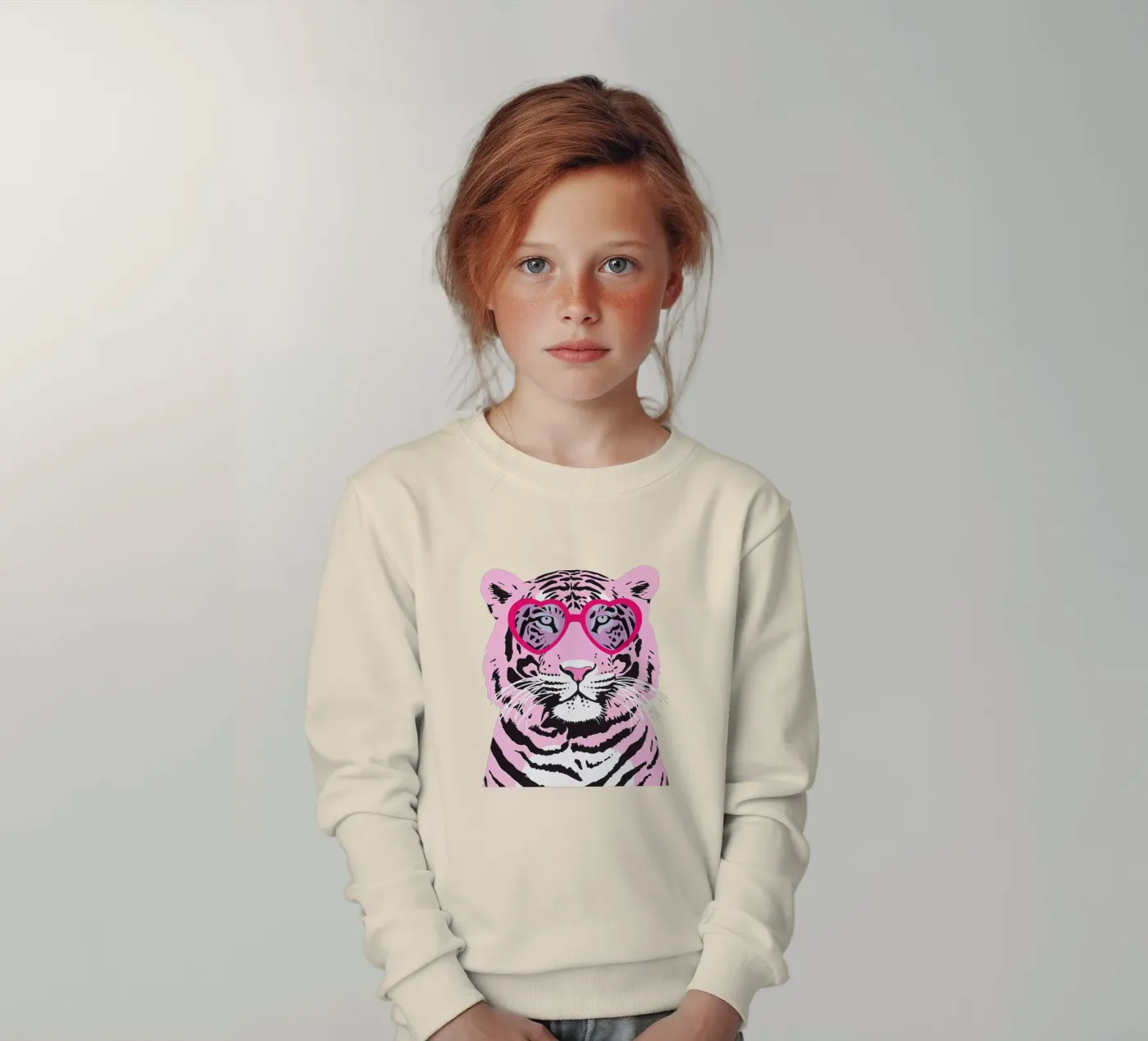 Funky Tiger Kinder Sweatshirt von Asha Designs